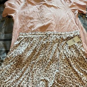 NWT. Set of top and shorts pajama set